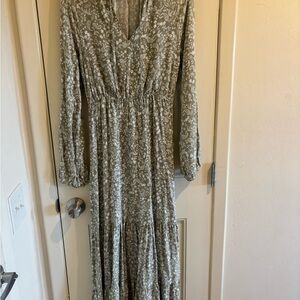 Cotton On Green Paisley Long Sleeve Dress